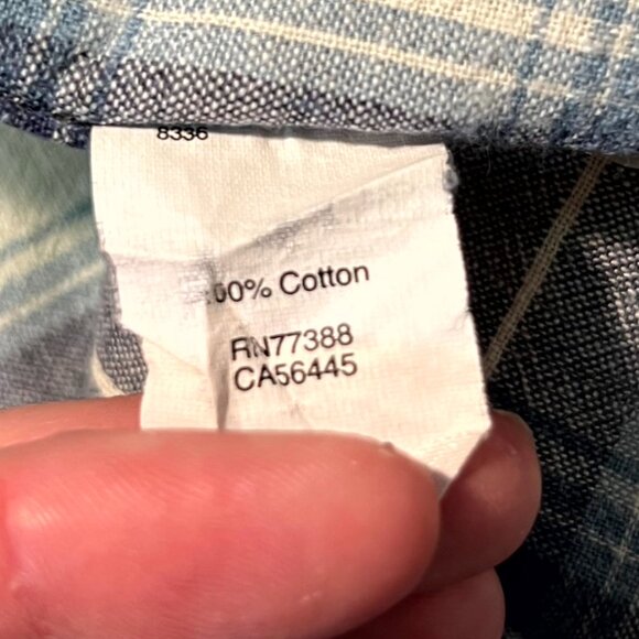J. Crew Slim Fit Homespun Cotton Blue Plaid Long-Sleeve Button-Up Flannel SZ Lrg - Picture 4 of 5